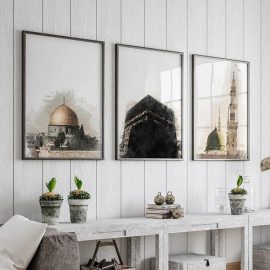 Lukisan masjid atau Ka’bah, Sumber: shopee.sg